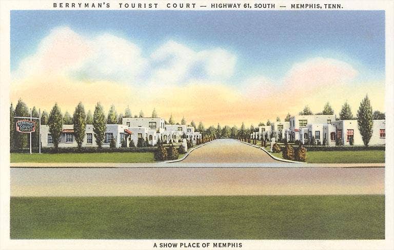 Found Image Press - Wholesale Art Print - Art Print TN-258 Berryman's Tourist Court, Memphis0