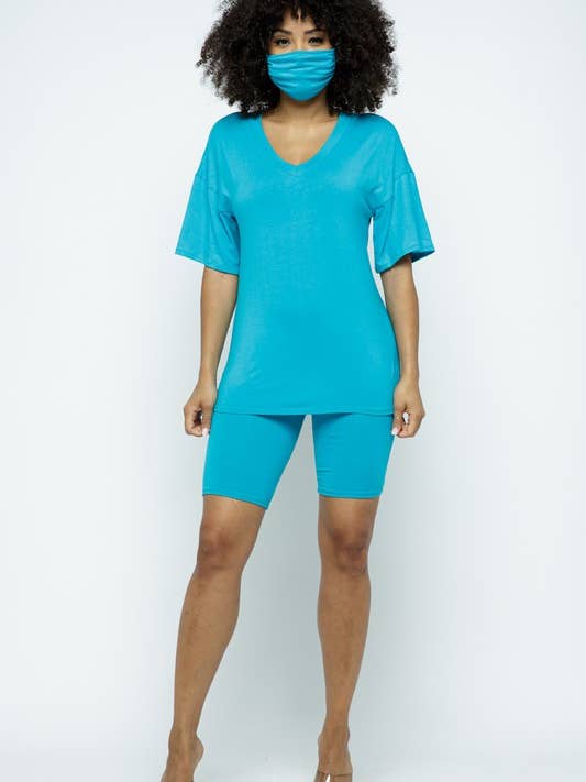 Radhosen- und Maskenset aus Rayon Span in Übergröße für den Großhandel von Belita Collection