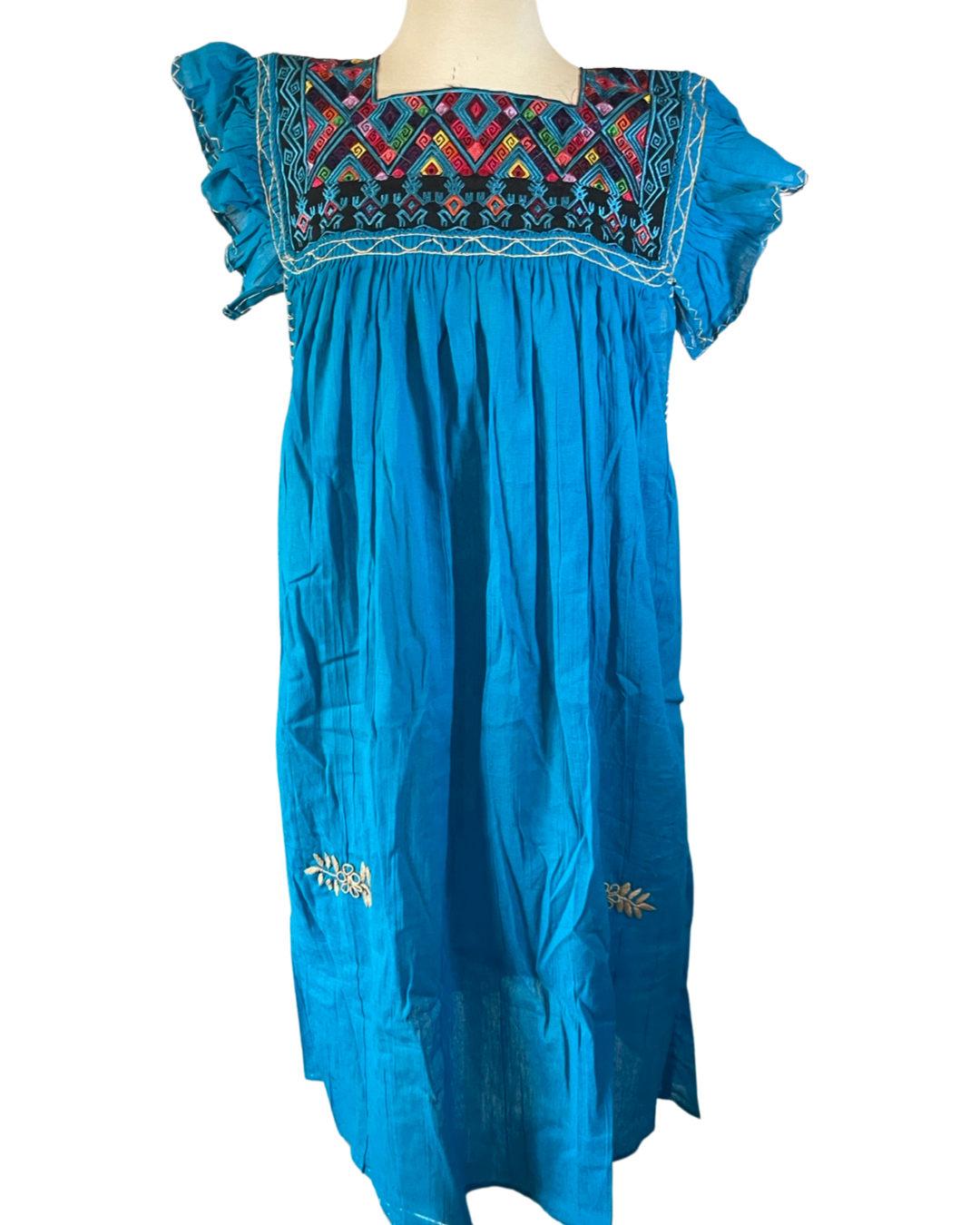 Pink and Silver – Vestido - Mulher por atacado – Vestido de jugo bordado mexicano
 (Várias cores disponíveis)15