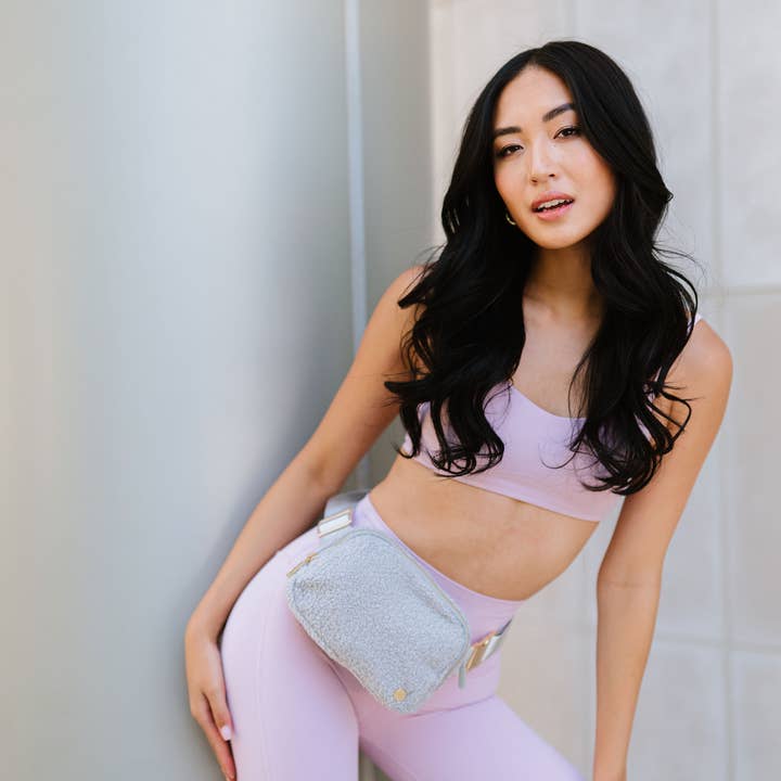 modern and chic - Wholesale Belt Bag - Women's - Aspen Sherpa Belt Bag - Crossbody Fanny Pack Waist Bag9