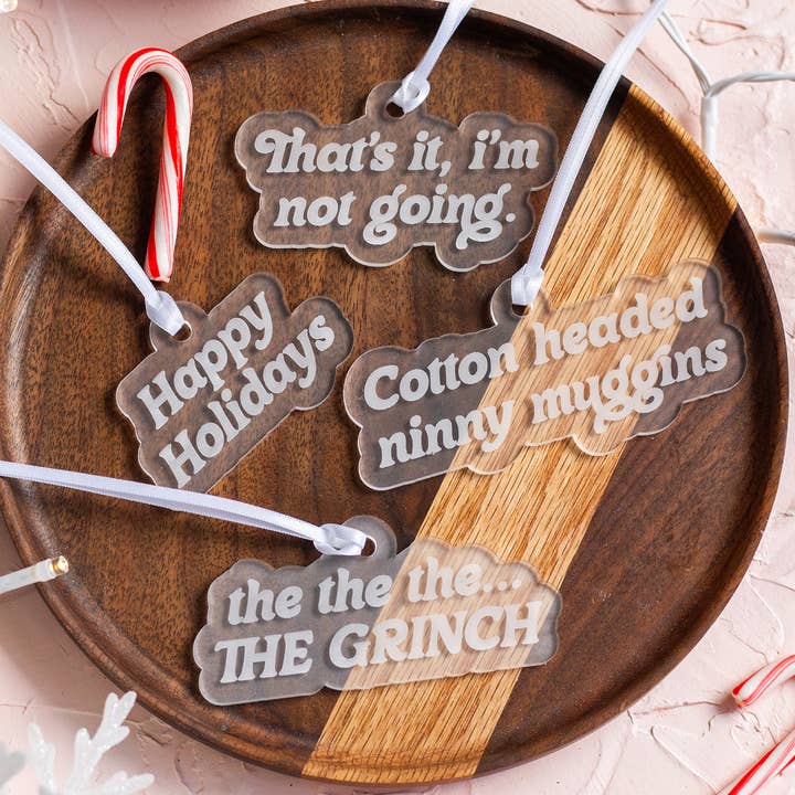 The Print Pantry - Wholesale Ornament - Funny Frosted Acrylic Ornaments