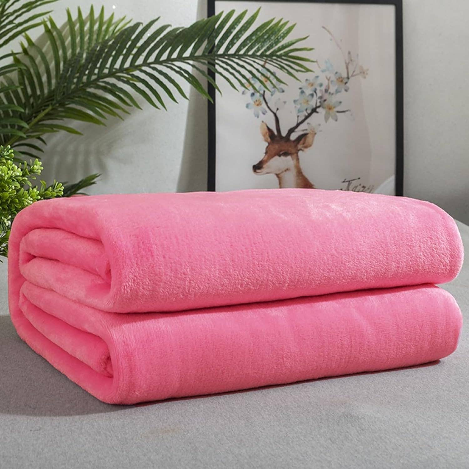 home mart goods - Wholesale Throw Blanket - 50"x60" Pink Soft Warm Cozy Bed Throw Blanket2