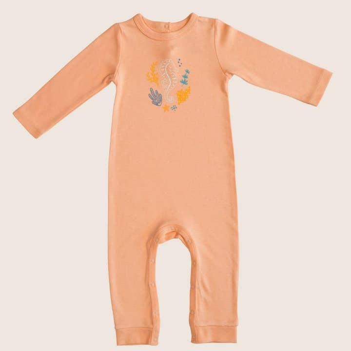 Seahorse Økologisk Baby Sleepsuit for engroshandel hos Bebekish