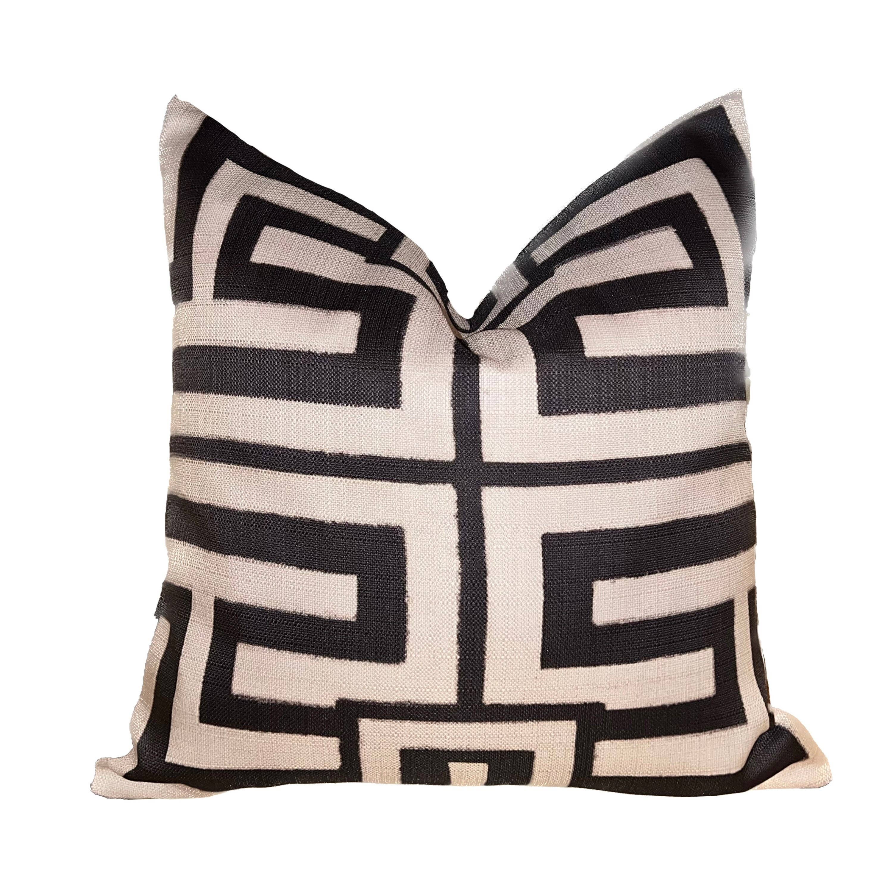 Hound and Hog - Wholesale Throw/Decorative Pillow - Decorative Abstract Modern Art Geometric Throw Pillow Brown1