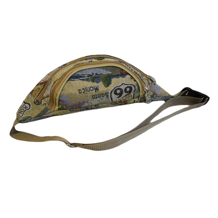 Dony Corp - Wholesale Belt Bag - Unisex - Route 66 Vintage Waist Bag