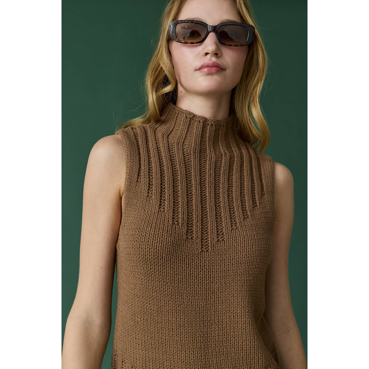 Apolline - Wholesale Sweater Vest - Women's - Mila Turtleneck Knit Vest10