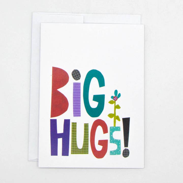 Big Hugs Card – Bright & Uplifting Everyday Design for wholesale by Kim Dettmer Art