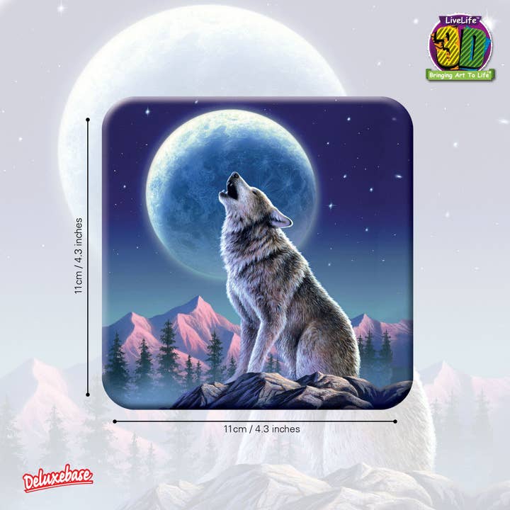 Deluxebase - Wholesale Coasters - 3D LiveLife Cork Coasters - Moonlight Sonata1