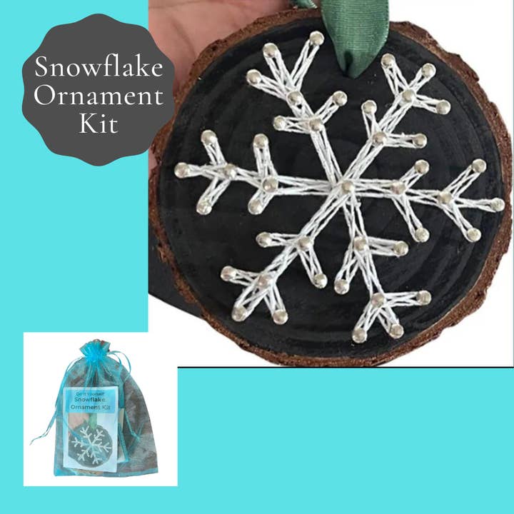 Joyful Imperfectionz - Wholesale DIY Craft Kit - Snowflake String Art Ornament Kit: DIY Christmas Craft1