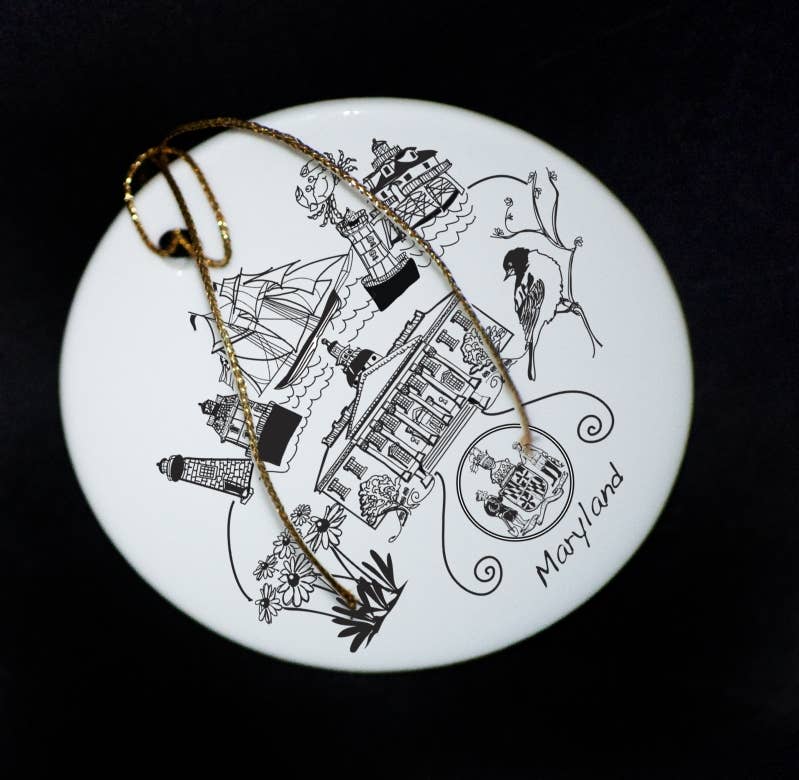 The Dish - Wholesale Ornament - Maryland Ornament0