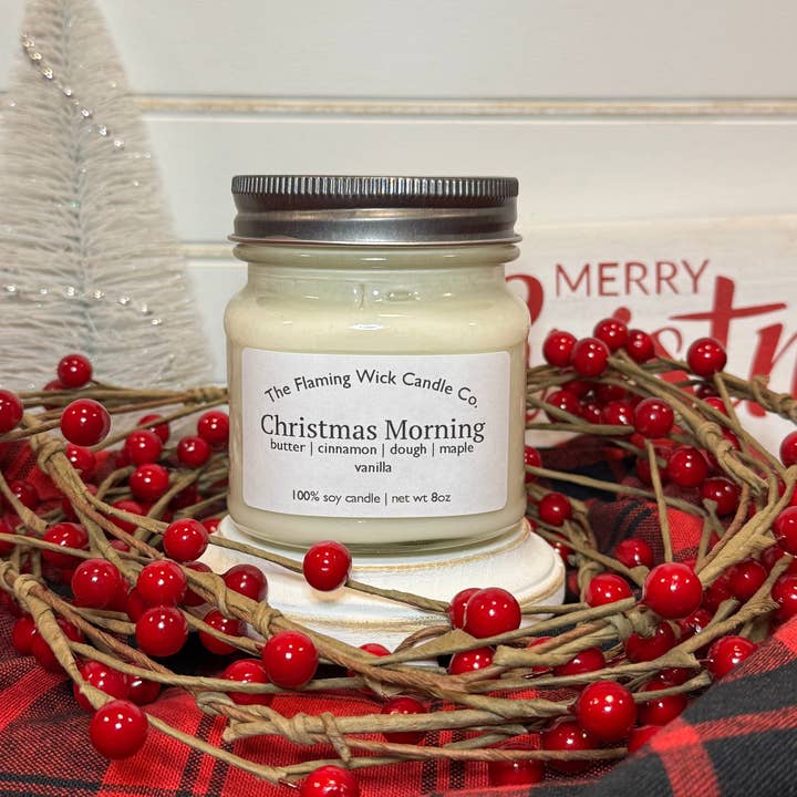 Holiday Collection 8oz for wholesale by The Flaming Wick Candle Co.