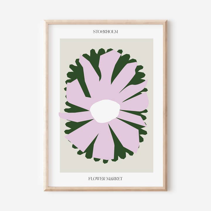 Flower Market Print of Stockholm Print | A4 A3 for wholesale by Emma Make