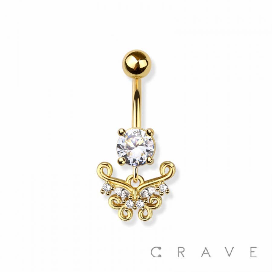 CRAVE - Wholesale Belly Ring - 316L SURGICAL STEEL NAVEL BELLY RING0