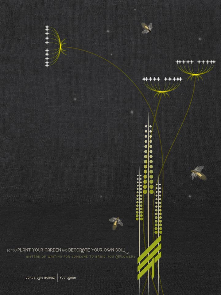 Jorge Luis Borges - You Learn for wholesale by Lucky Skye Graphics