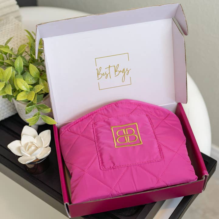 Best Bags - Venta al por mayor Bolsa para maquillaje - Bolsa de maquillaje acolchada con cordón plano, organizador de cosméticos 13