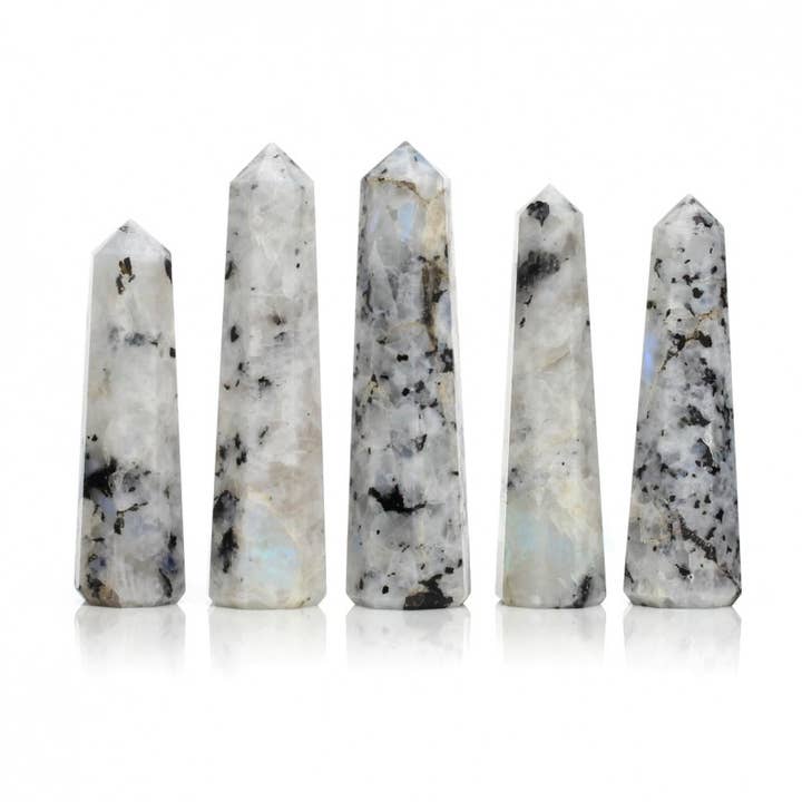 Moonstone, 8-sided point for wholesale by UniArt