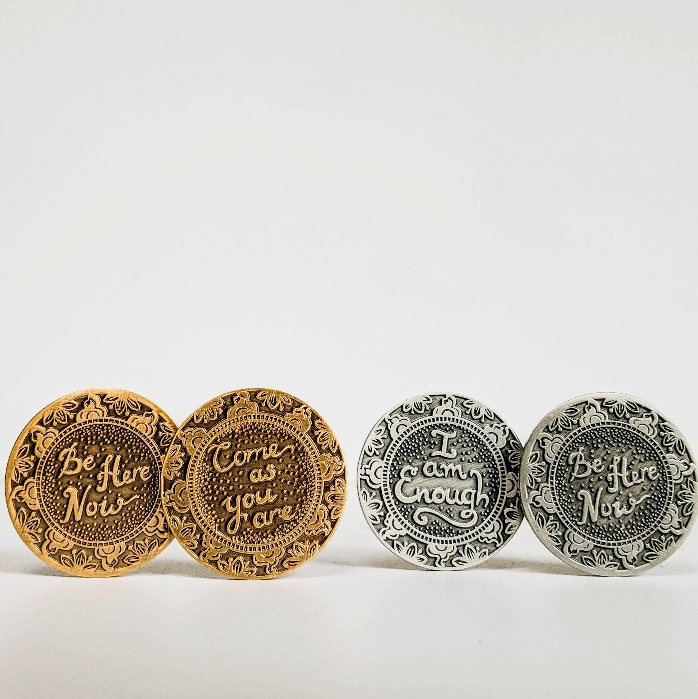 Mantra Medallions - Wholesale Keepsake Coin/Token - I am Safe Mantra Medallion - Meditation, Mindfulness Tool7