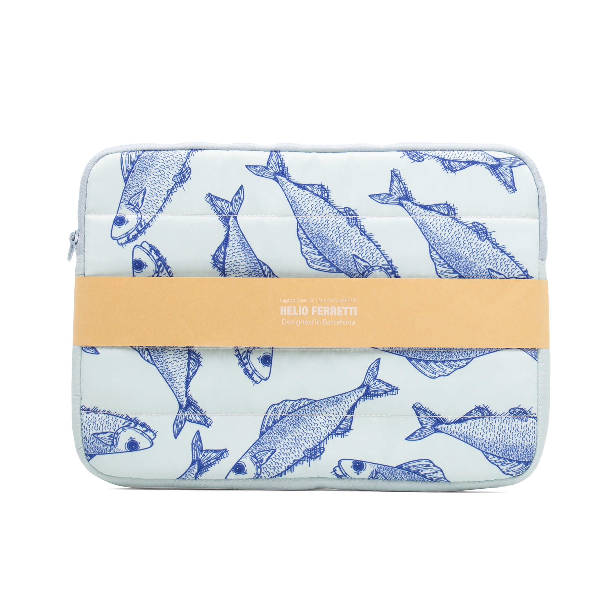 Helio Ferretti - Wholesale Laptop/Tablet Case - Women's - LIGHT BLUE PISCES LAPTOP SLEEVE 15" HF2