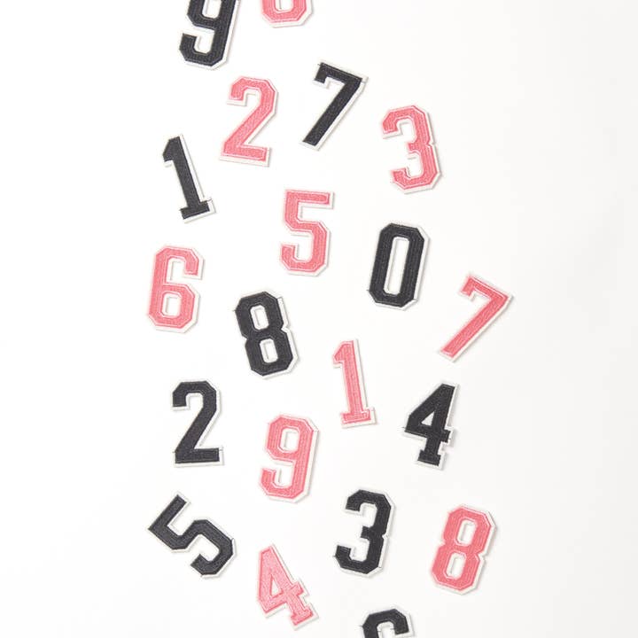 Little Bipsy - Wholesale Patch - Pink Varsity Number Patch