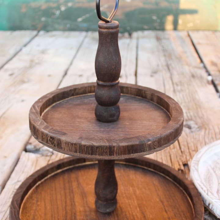 Boulton and Grande - Vendita all'ingrosso Vassoi da portata - Vassoio rustico a due livelli2