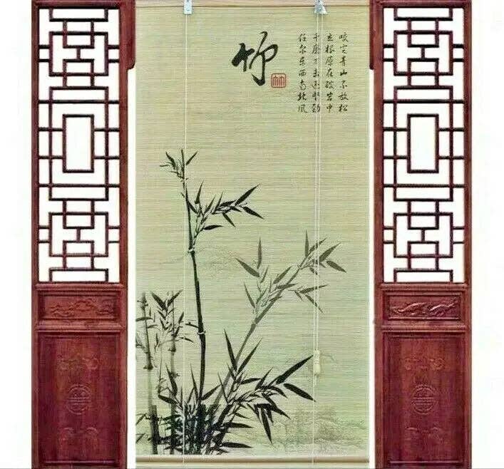 everythingbamboo - Wholesale Curtain - Bamboo Curtain & Screen Blind Rolling Curtain Panel Privacy Custom Size Picture Made to Order27