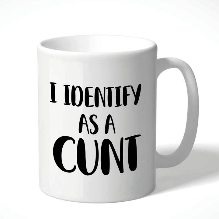 Cheeky Chops Cards & Wanky Candles - Wholesale Coffee Mug - Little Miss Cunty Mug I identify as a cunt LMC MUG44