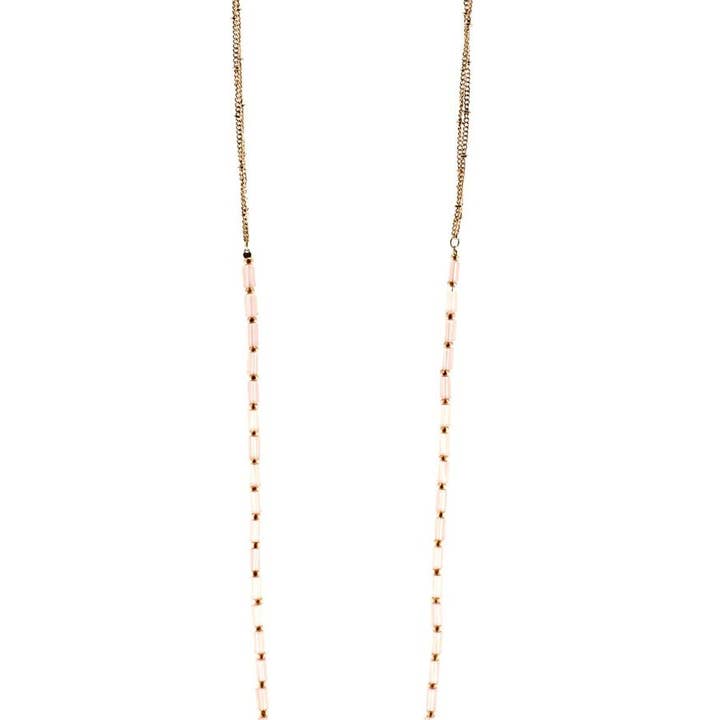 Ketting - Blush Beads U Bar Rect voor wholesale door Flirt Jewelry