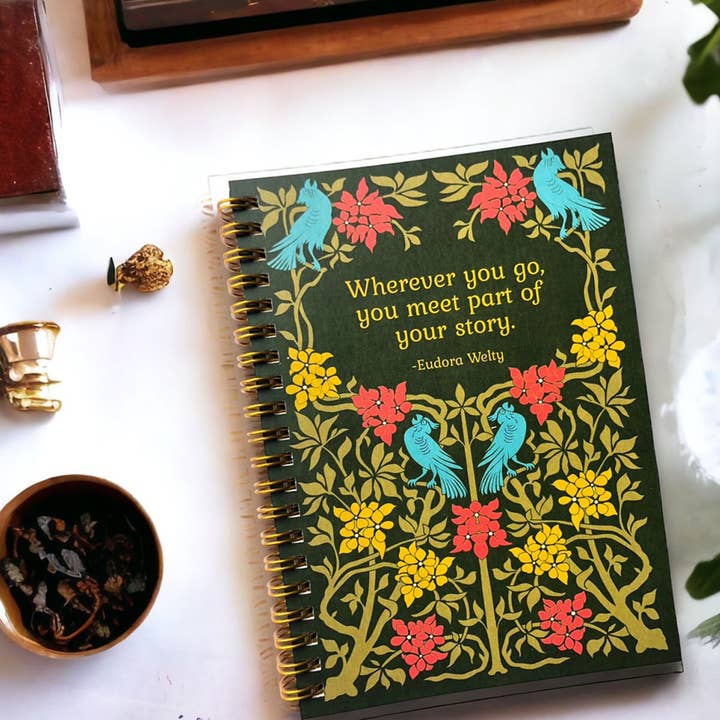 Eudora Welty Inspirational Quote Floral Handmade Notebook and other Purchase Wholesale computadoras y laptops. Free Returns & Net 60 Terms on Faire trending on Faire.