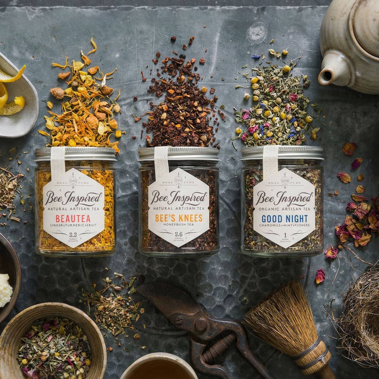 Bee Inspired - Wholesale Loose Tea - Beautea | Loose-Leaf Ginger Turmeric Tea9