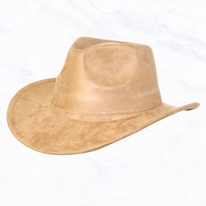 Suzie Q USA - Wholesale Fedora - Women's - Suede Regular Cowboy Fedora Hat