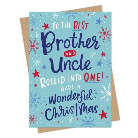Bror och farbror julkort för wholesale av Dotty Black
