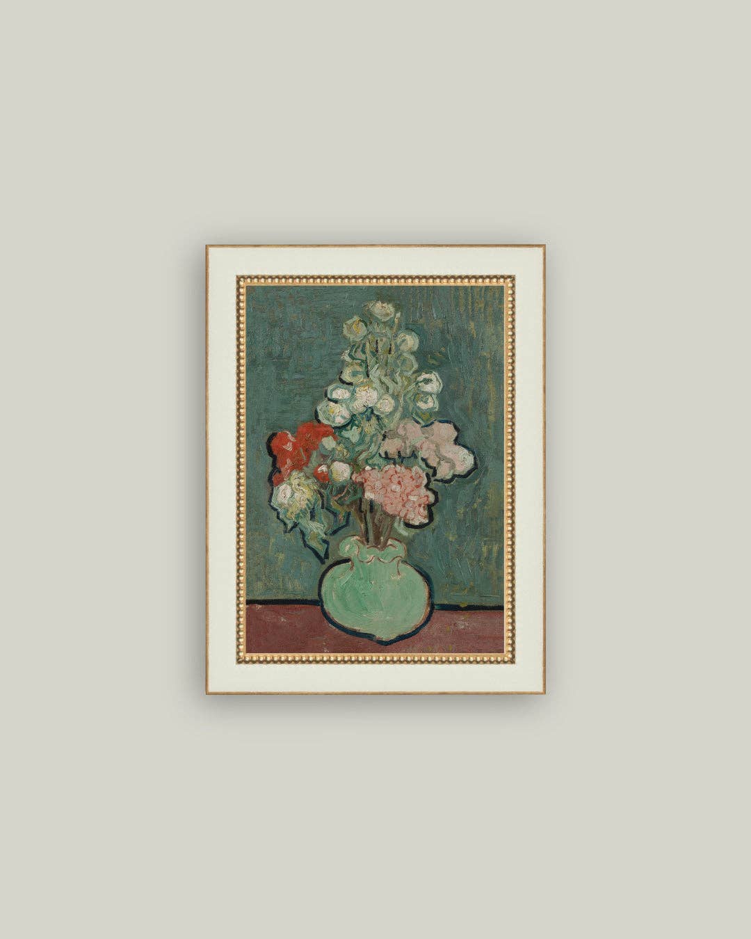 Petal Lane Home - Wholesale Art Print - Green Vase Framed Antique Art0
