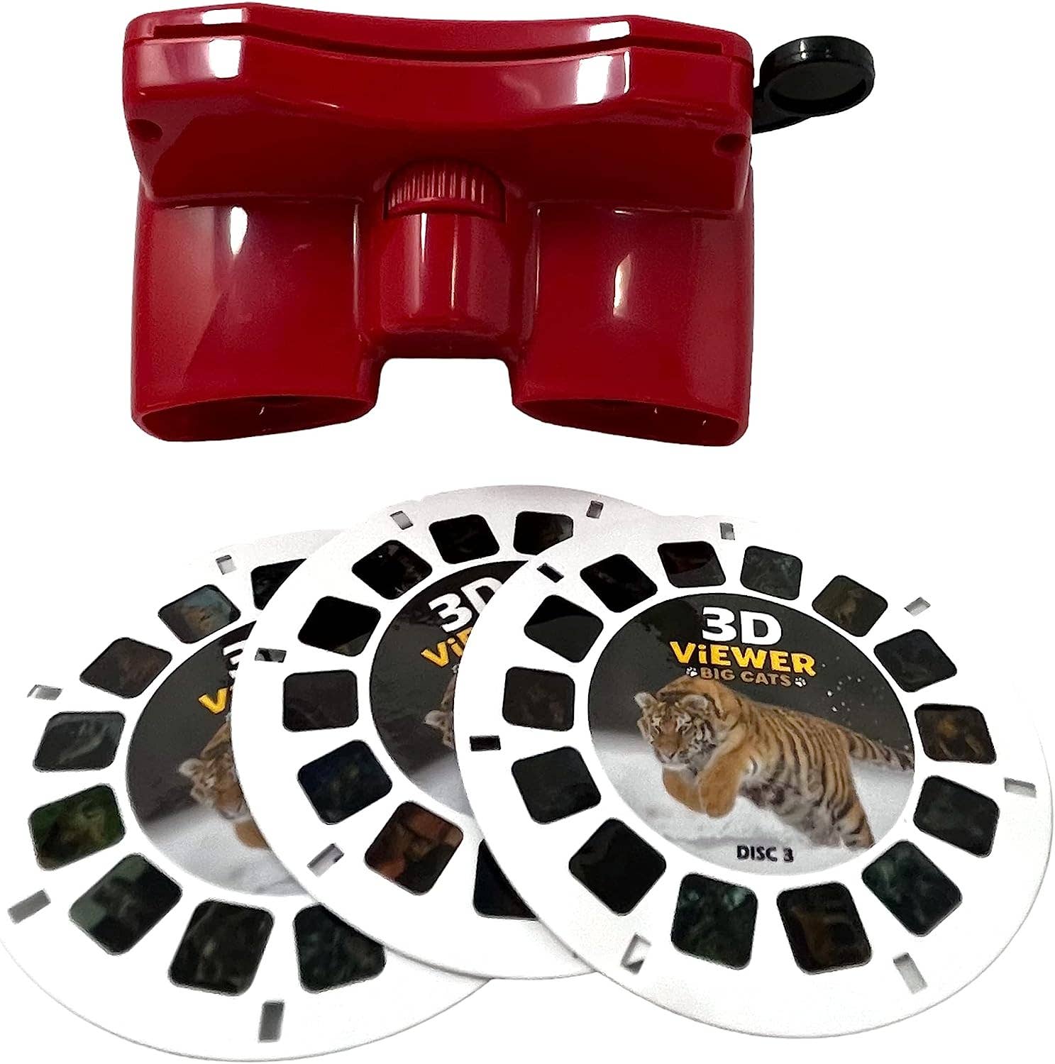 Warm Fuzzy Toys - Wholesale Classic Toy - Kids - WARM FUZZY Toys Big Cats 3D Viewer with 3 Photo Discs2
