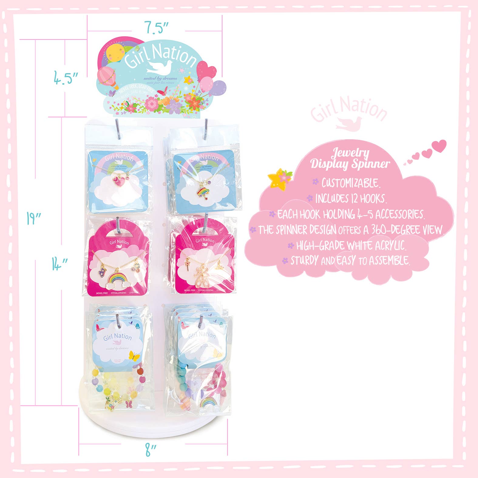 Girl Nation – wholesale Pärlarmband – Barn – Flicknation Armbandsstartkit12