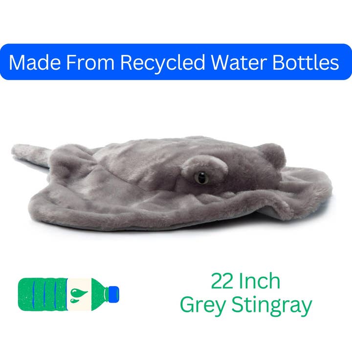 The Petting Zoo – wholesale Stuffed/plush toy – Kids & baby – 22" (56cm) Stingray Grey Sea Life2