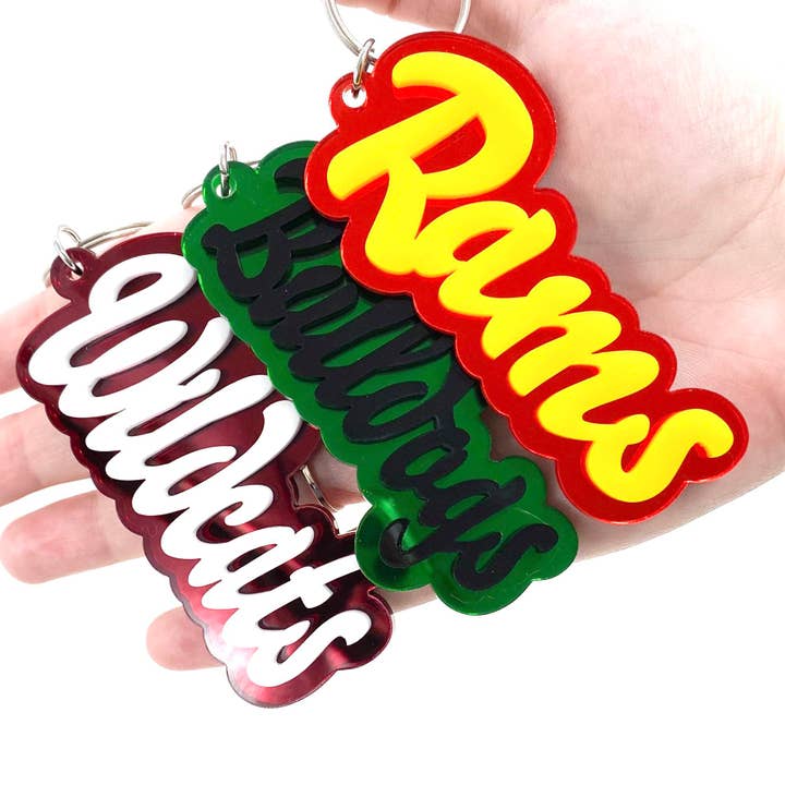 Doohickies - Vente Porte-clés – femme - Mascottes acryliques en couches personnalisées (commentaire avec mascottes) -Spirit Keychains4