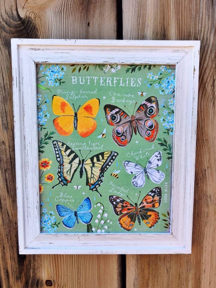 Impression du graphique d'identification papillon pour la vente par Katie Daisy