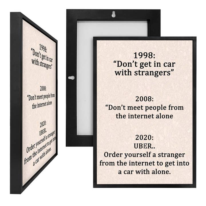 Uber, cartulina enmarcada de PVC (ESTUCHE) para venta al por mayor de ART BLVD