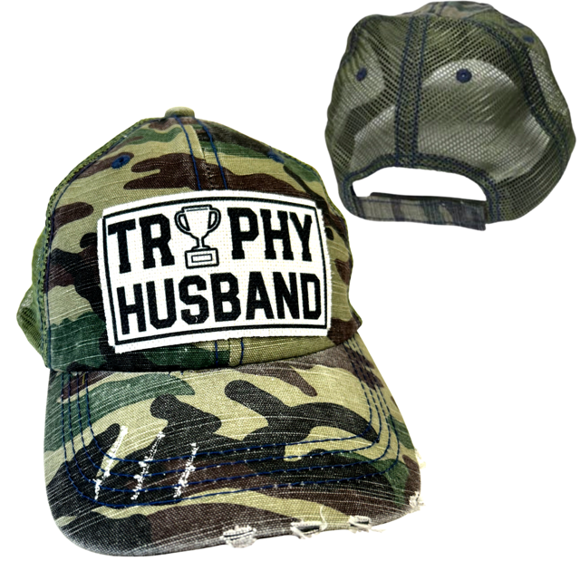 dkhandmade - Wholesale Trucker Hat - Men's - TROPHY HUSBAND | UNISEX HAT | DISTRESSED5