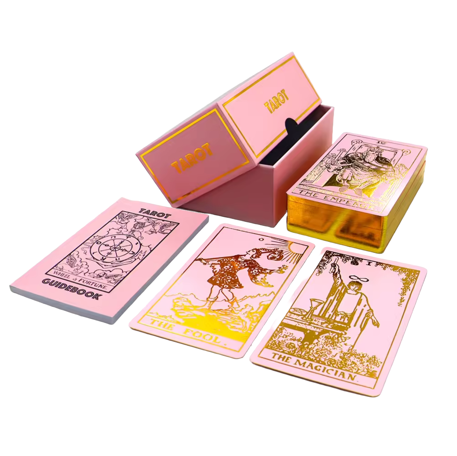 Vieux Monde - Wholesale Tarot Cards - Rose Gold Tarot & Guide | Classic Tarot Design and Gold Foil3