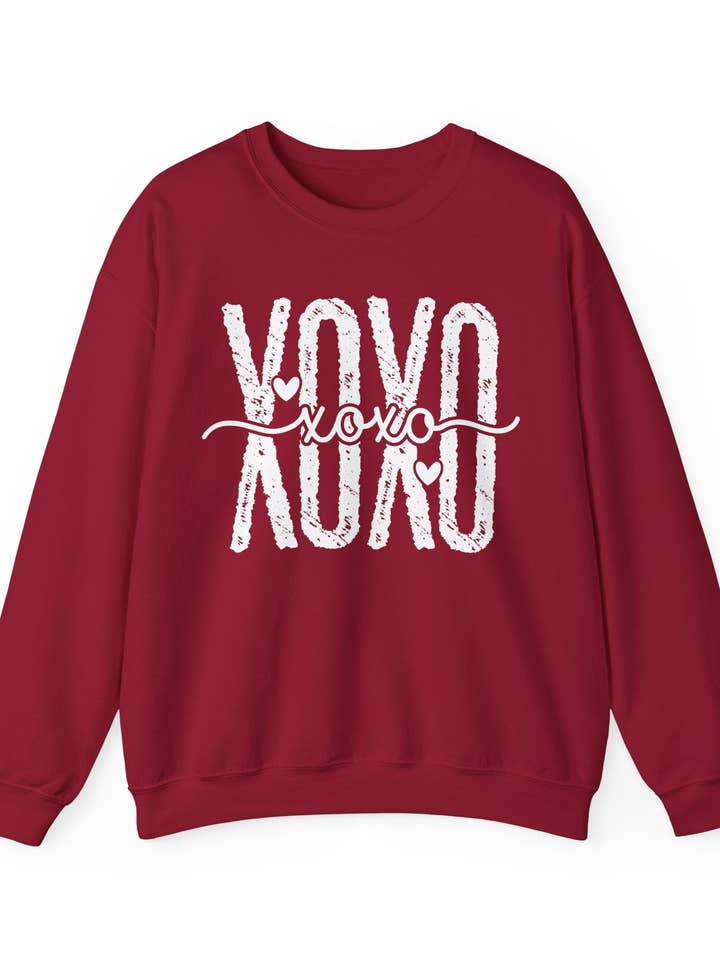 XOXO Valentines Sweatshirt for wholesale by Blue & Willow