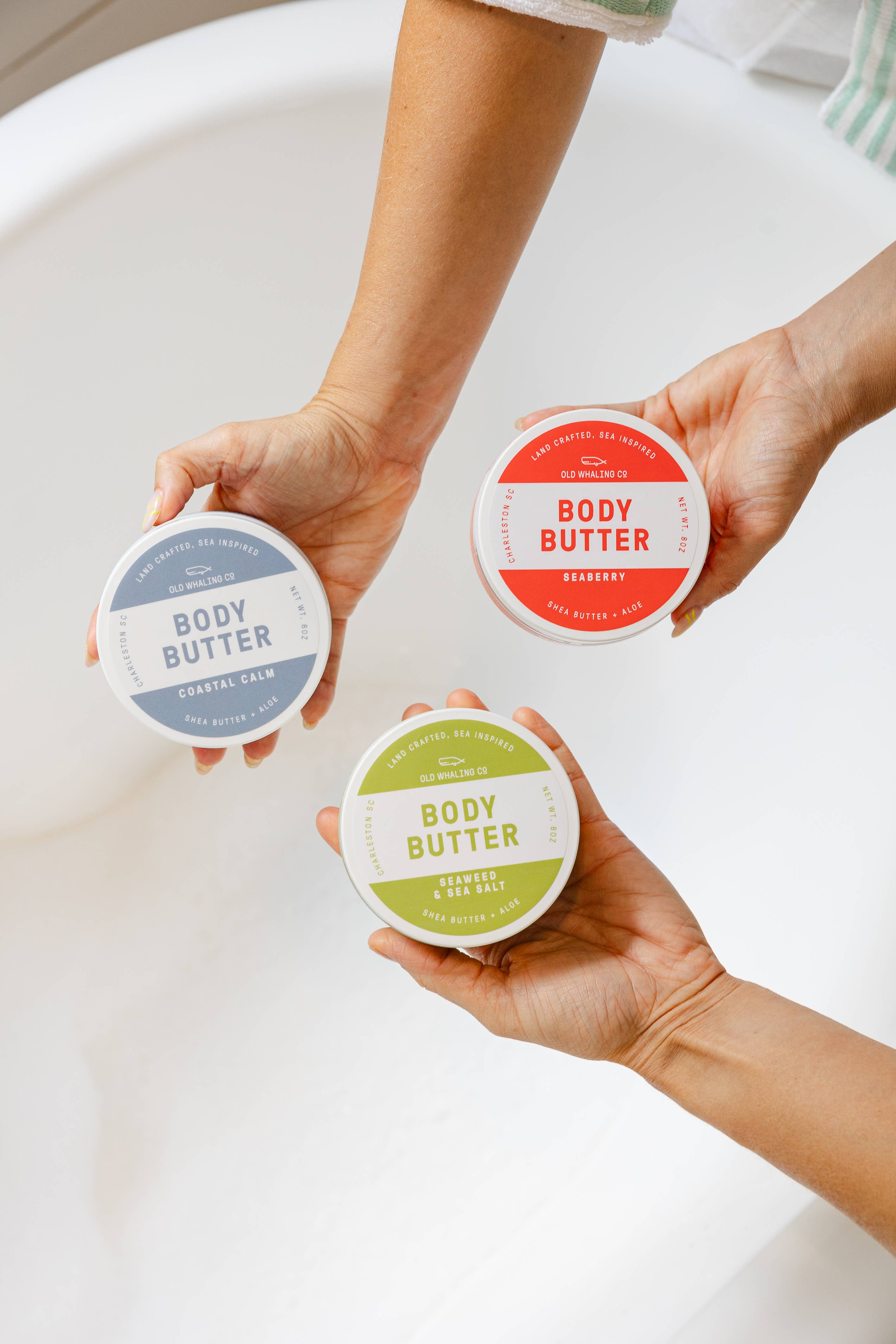 Old Whaling Company - Vente Baume/beurre pour le corps - Beurre corporel aux algues et sel de mer (8oz)3