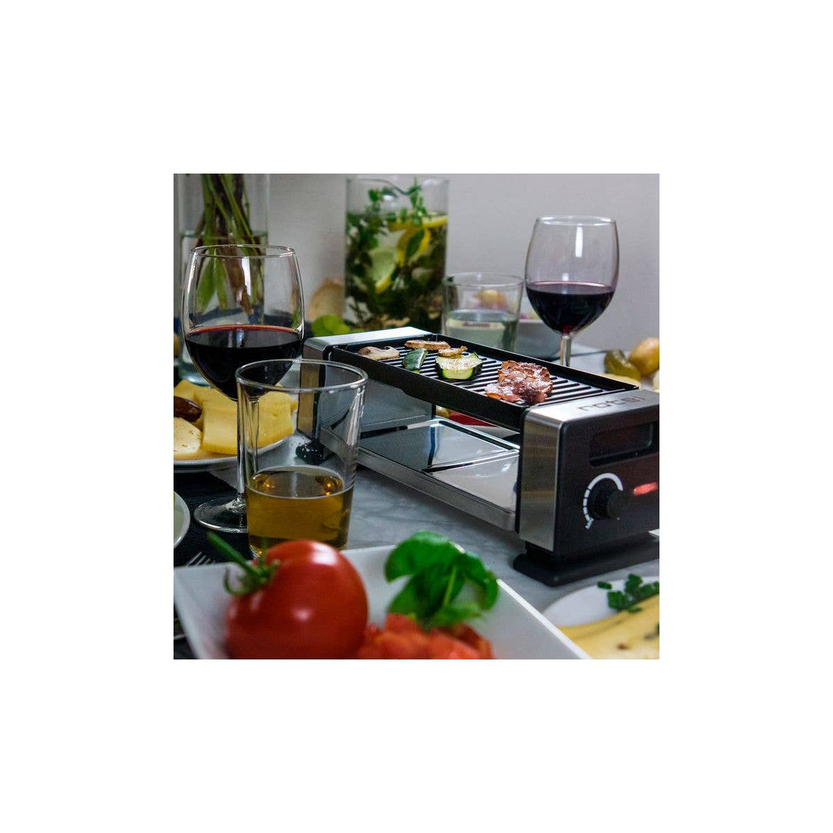 Zenker – wholesale Köksapparat – Raclettegrill för 2 personer med pannor och spatlar Rotel6