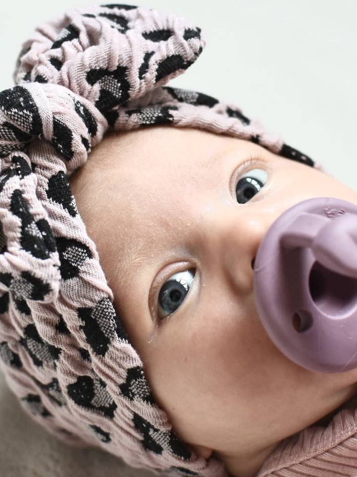 Blush Leopard Bow for wholesale by The Rebel Baby