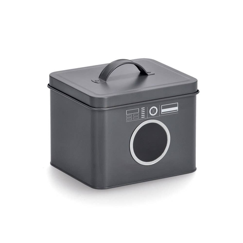 Laundry detergent box, metal, anthracite for wholesale on Faire5