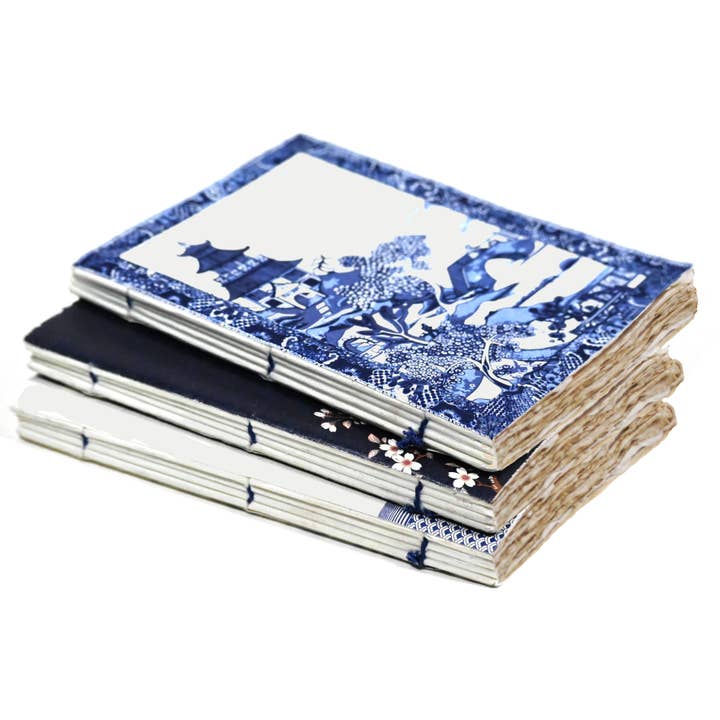 Epigram - Wholesale Notebook - Blue Japanese theme parchment paper notebook