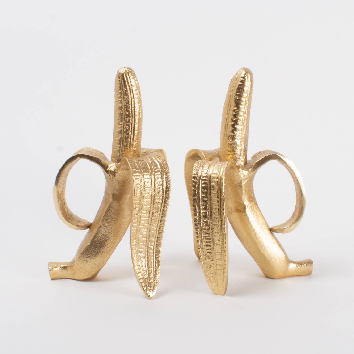 8 Oak Lane – wholesale Bookend – Gold Banana Bookend Set1