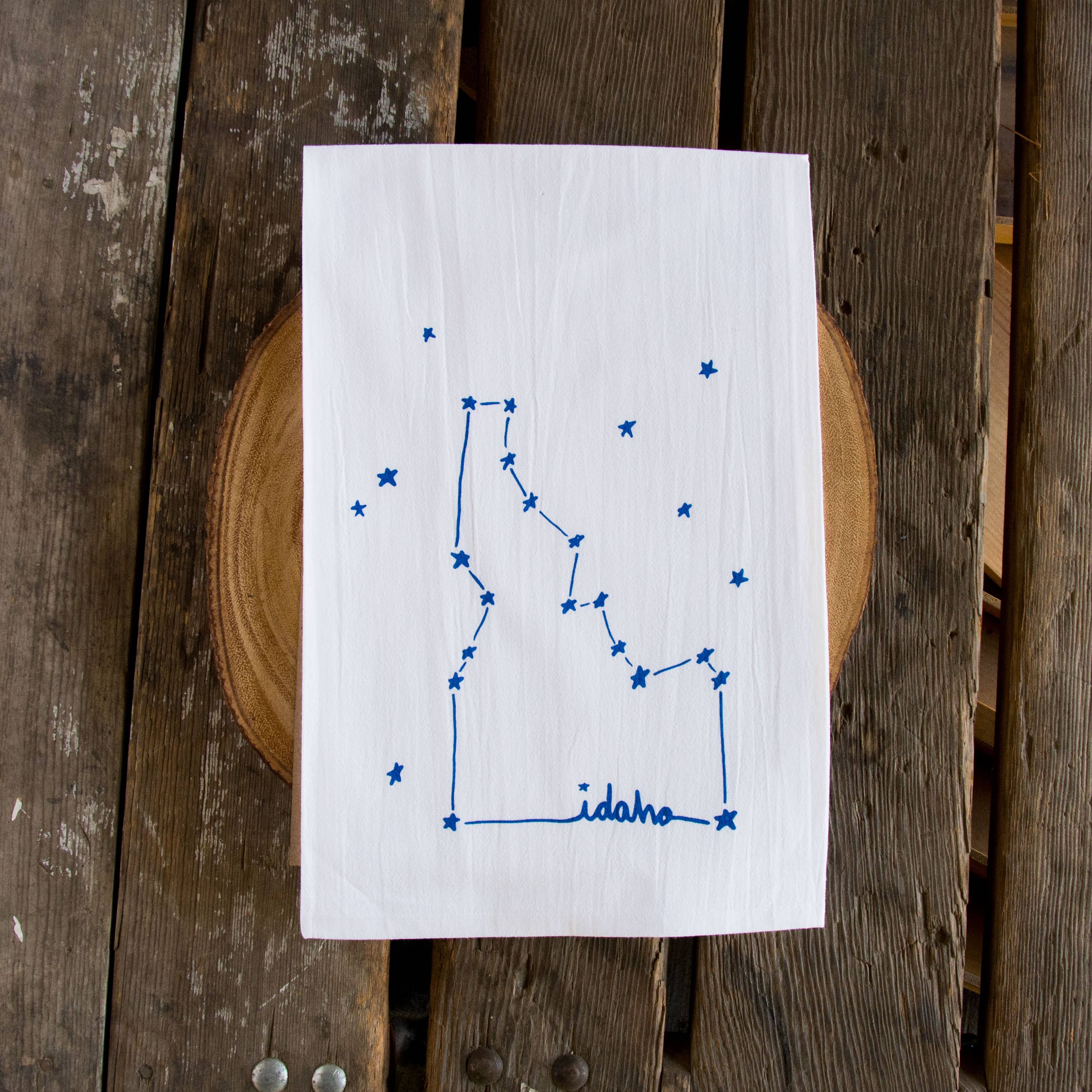 Ladybug Press - Vente Torchons - Idaho Constellation Torchon sérigraphié1