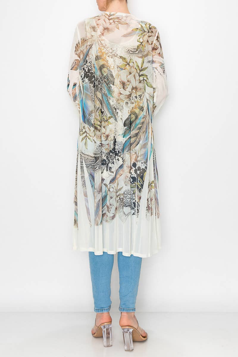 FEA DUSTER LONG EN MAILLE -4600 BG-FEA FL en vente sur Faire3