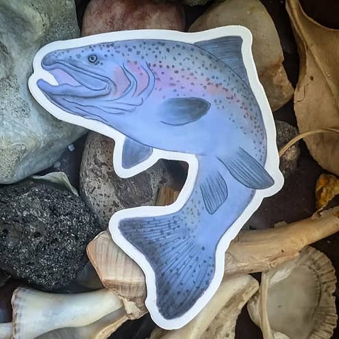 Steelhead Trout Sticker for wholesale by LA Is Not A Desert